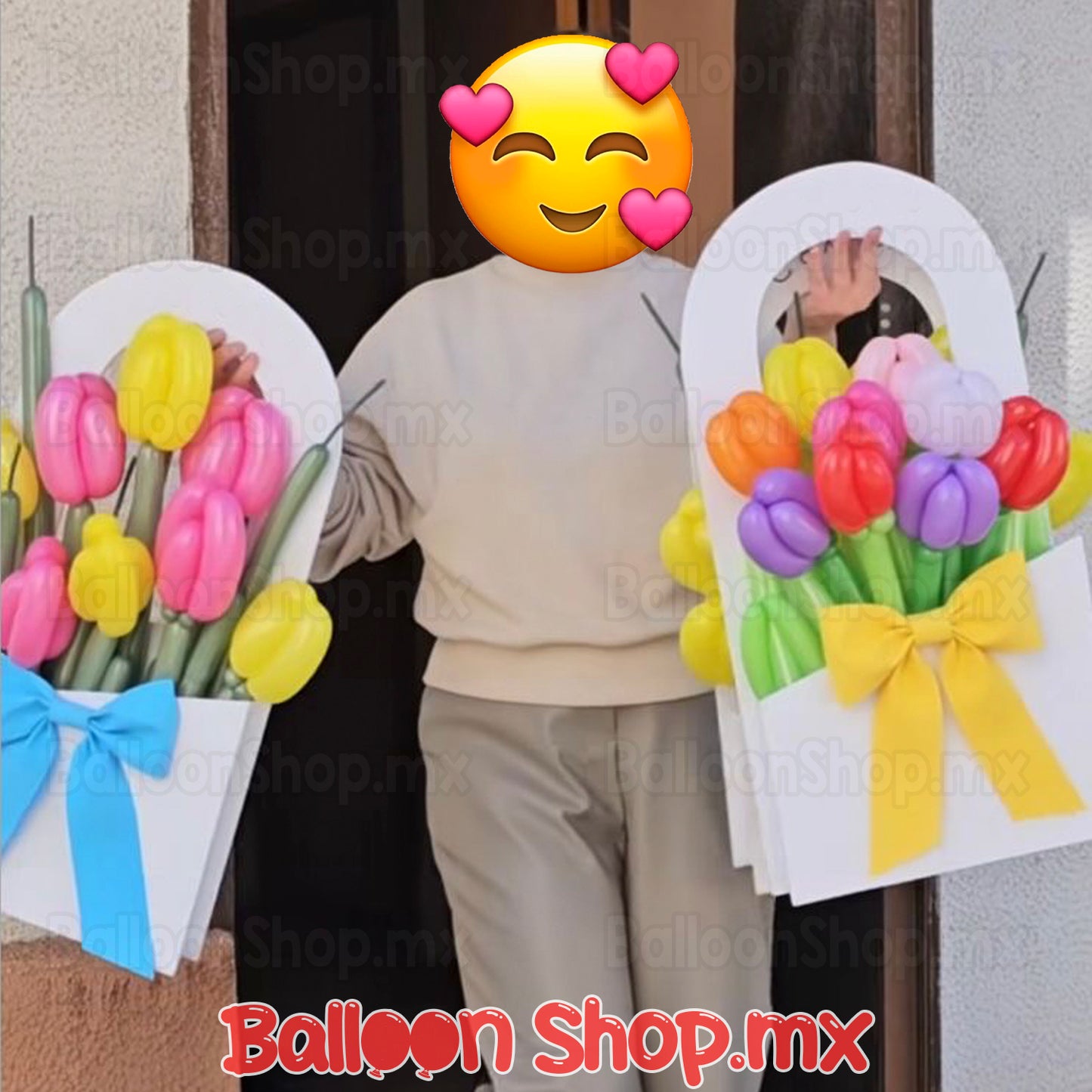 Arreglo floral con canasta