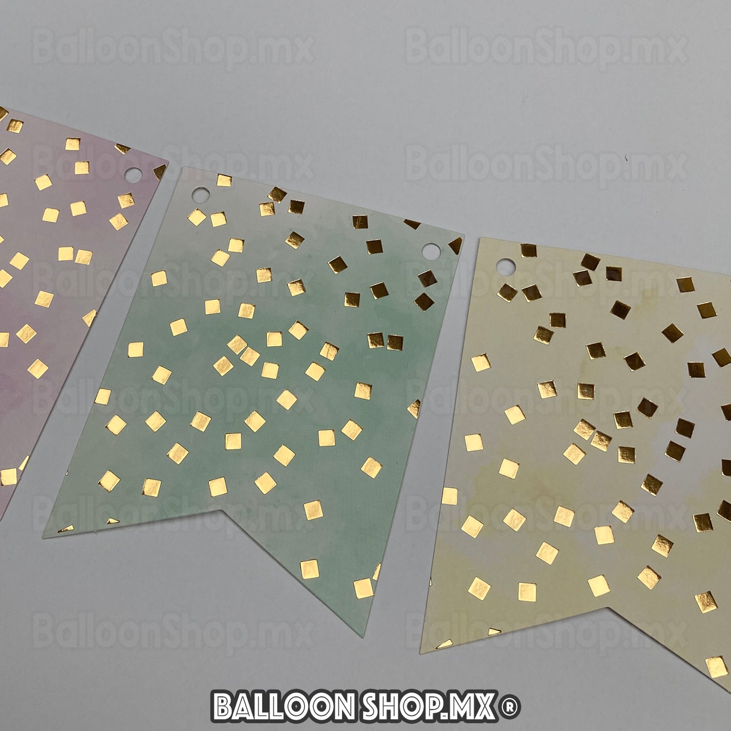 Banner pastel confeti