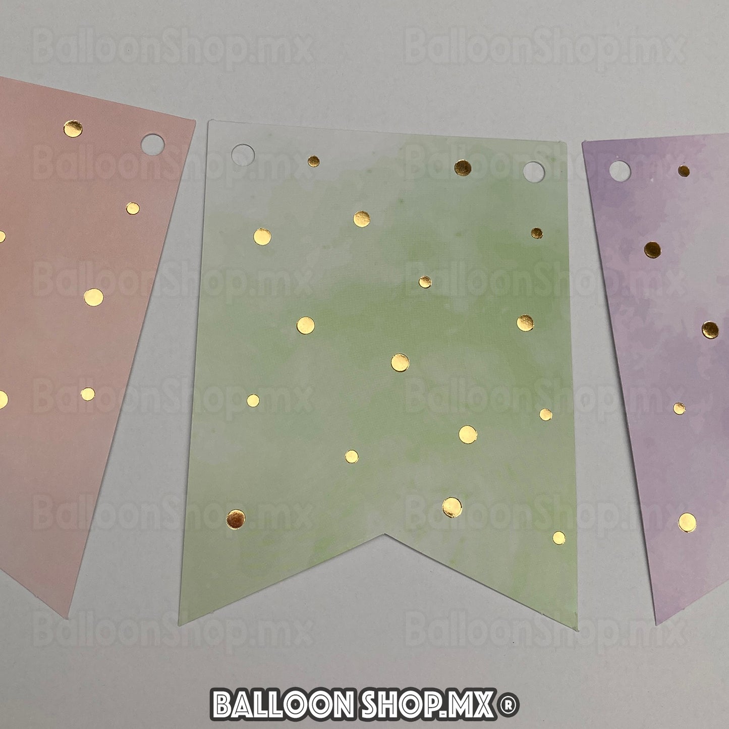 Banner pastel dots