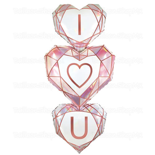 Trío de corazones gema