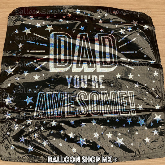 Awesome dad holográfico