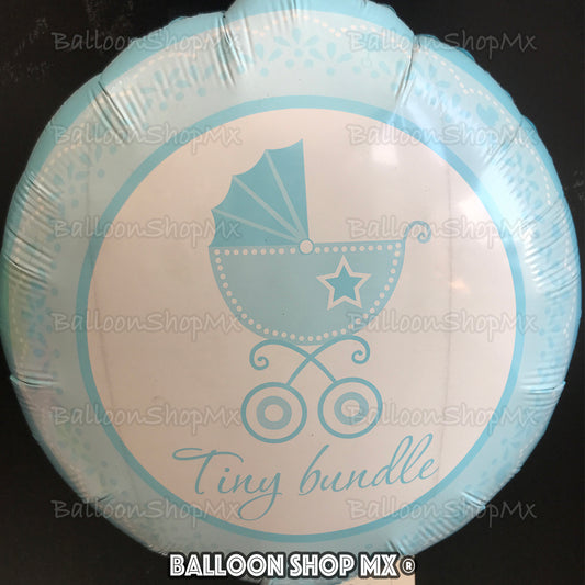 Pequeña carriola azul