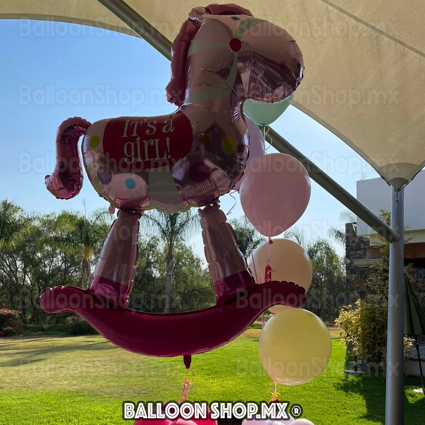 Caballito jumbo rosa