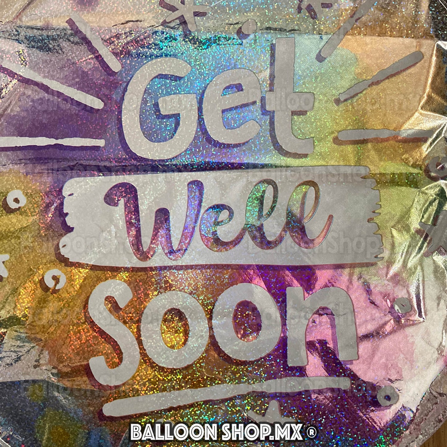 Get Well colores holográficos