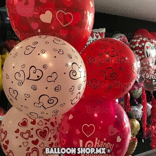 Látex corazón curly