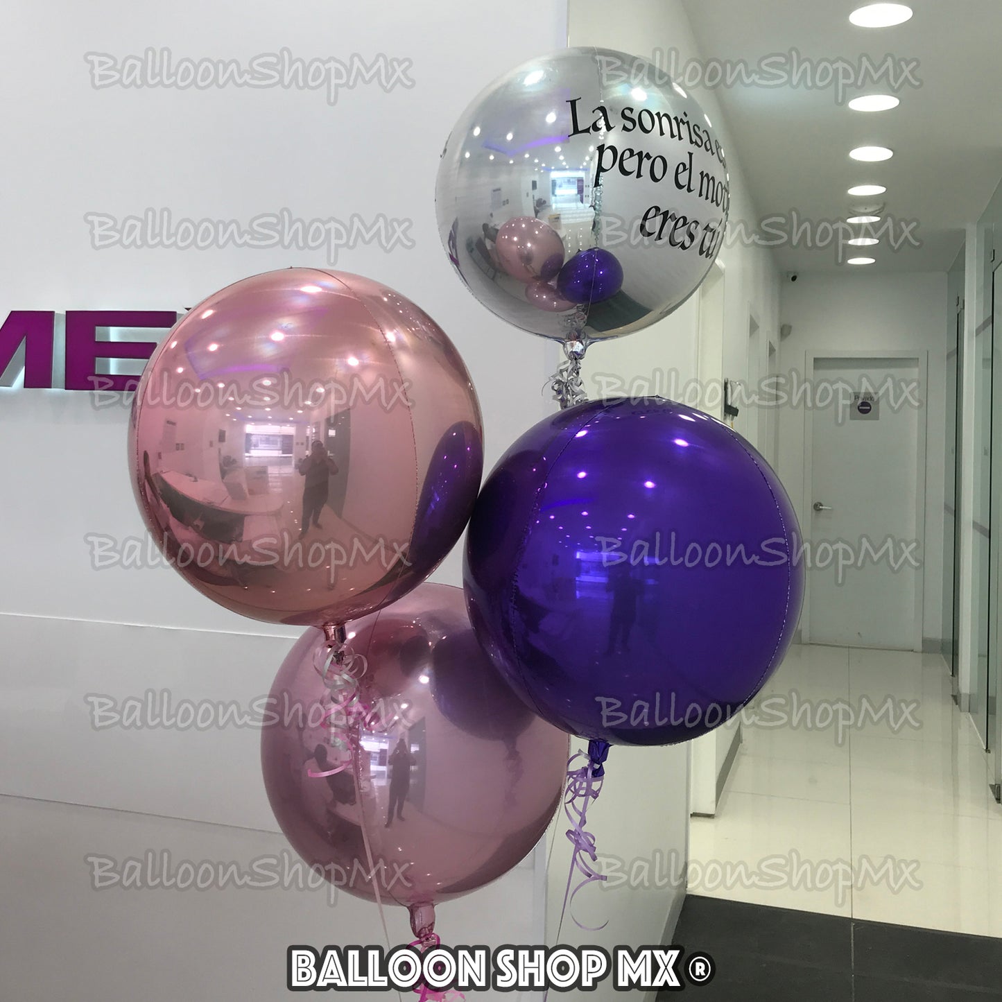 Esfera oro rosa 40 cm