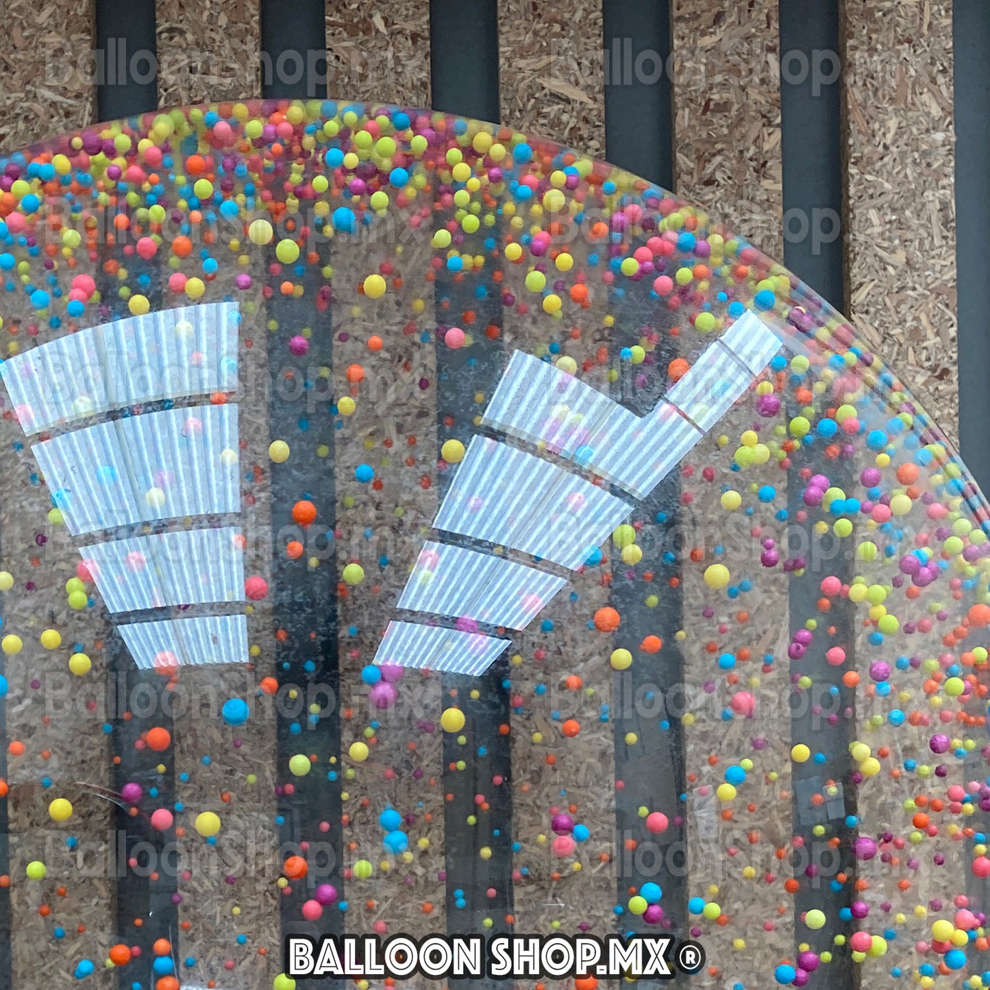 Burbuja con esferitas 55cm