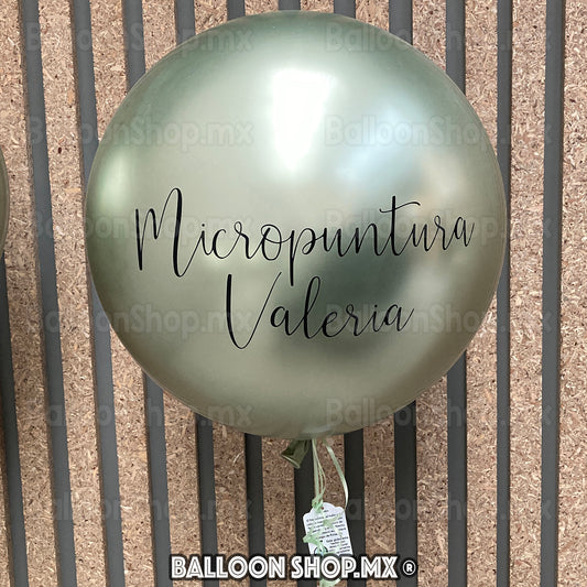 Burbuja cromada jadeita 55 cm