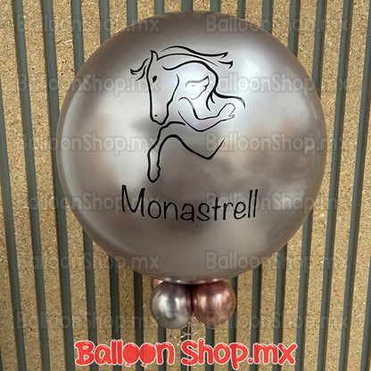 Burbuja cromada cuarzo 55 cm