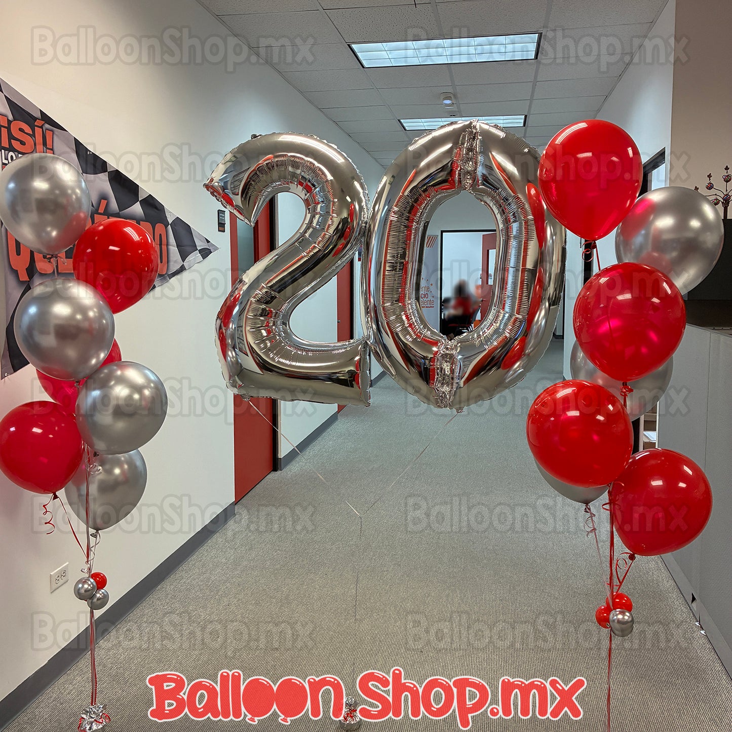 Números grandes en plata