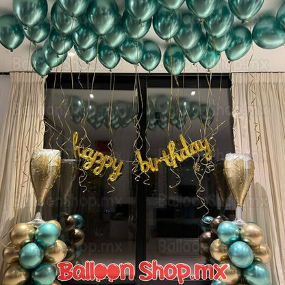 Látex cromado verde