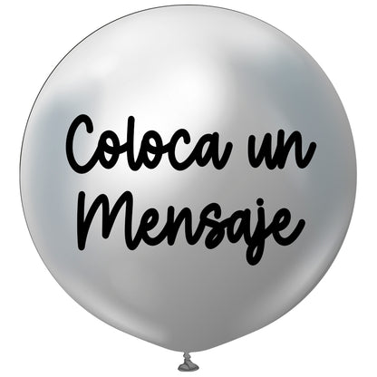 Burbuja cromada plata 55 cm