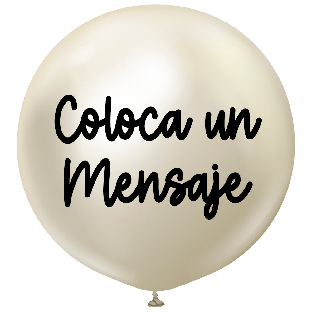 Burbuja cromada champagne 55 cm