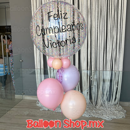 Burbuja con esferitas 55cm
