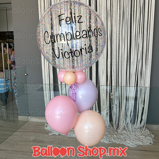 Burbuja con esferitas 55cm