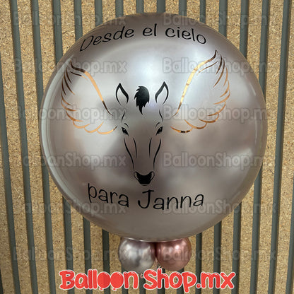 Burbuja cromada cuarzo 55 cm