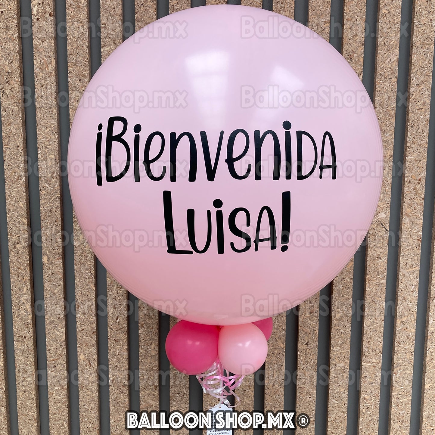 Burbuja pastel rosa 55 cm