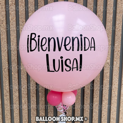 Burbuja pastel rosa 55 cm