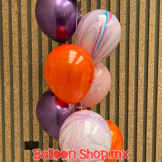 Látex marmoleado naranja