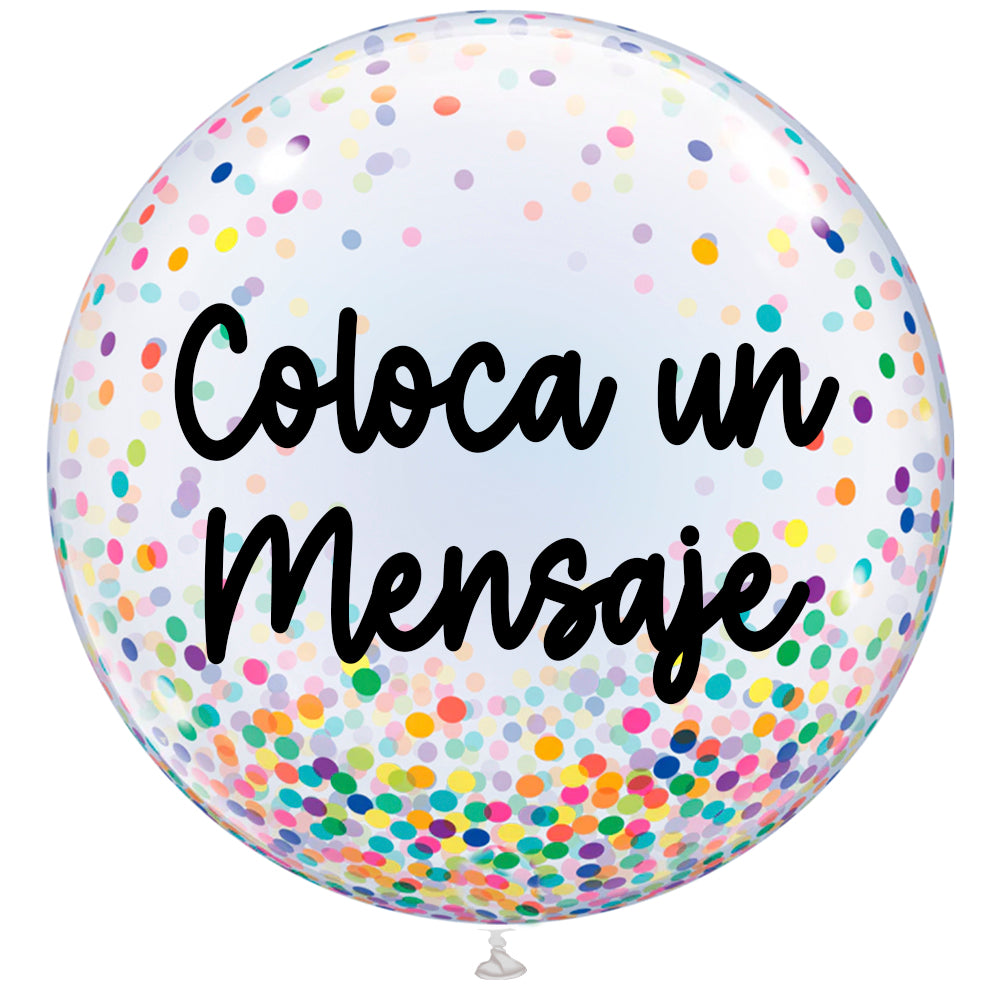 Gigante con confeti 80 cm