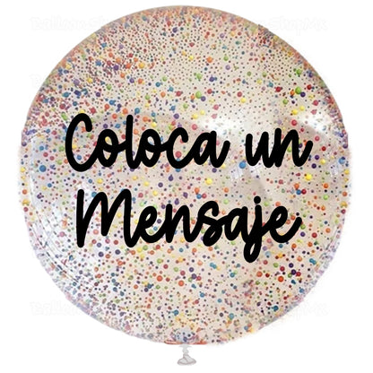 Burbuja con esferitas 55cm