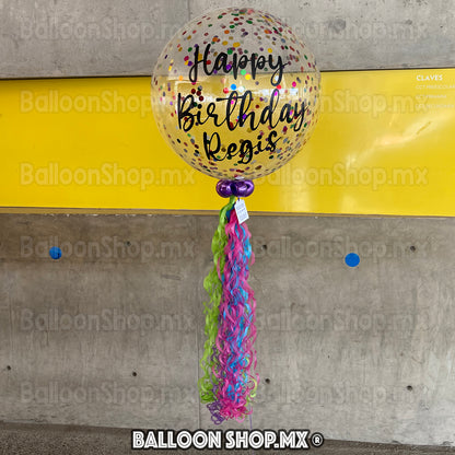 Burbuja con confeti 55 cm