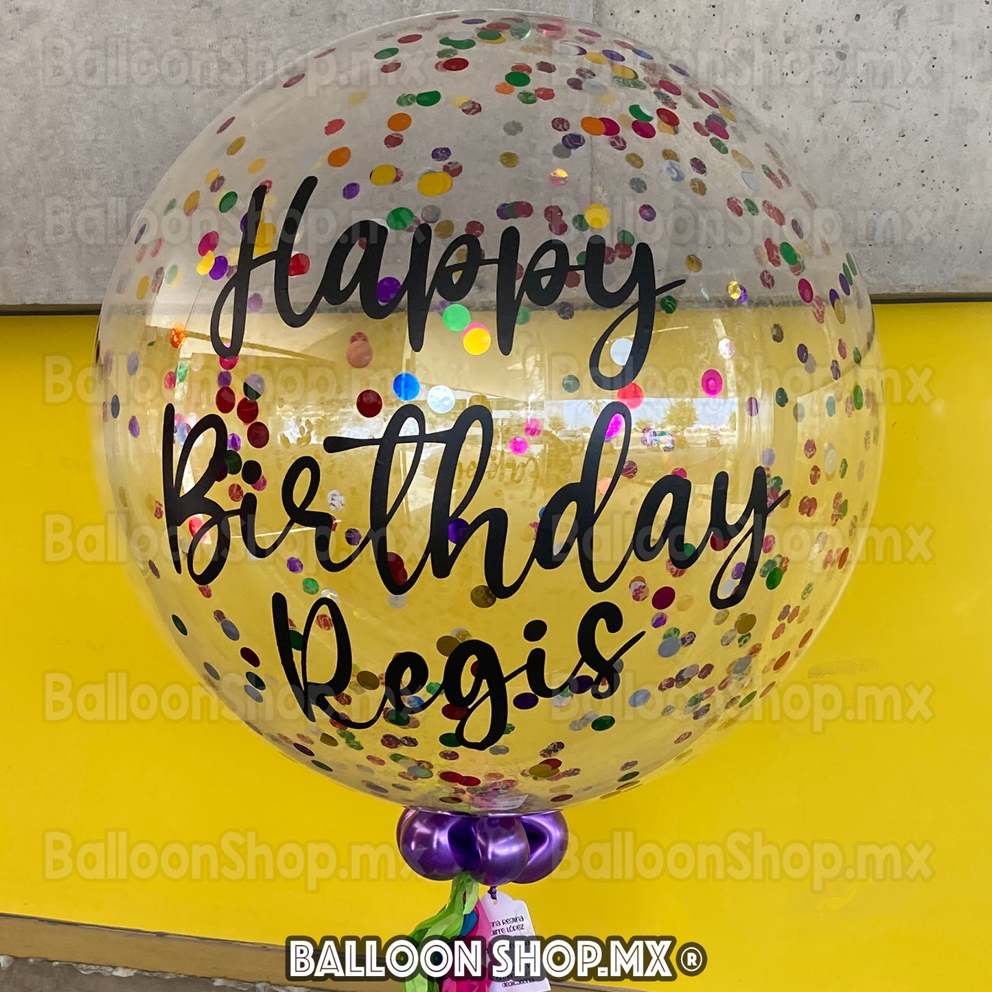 Burbuja con confeti 55 cm