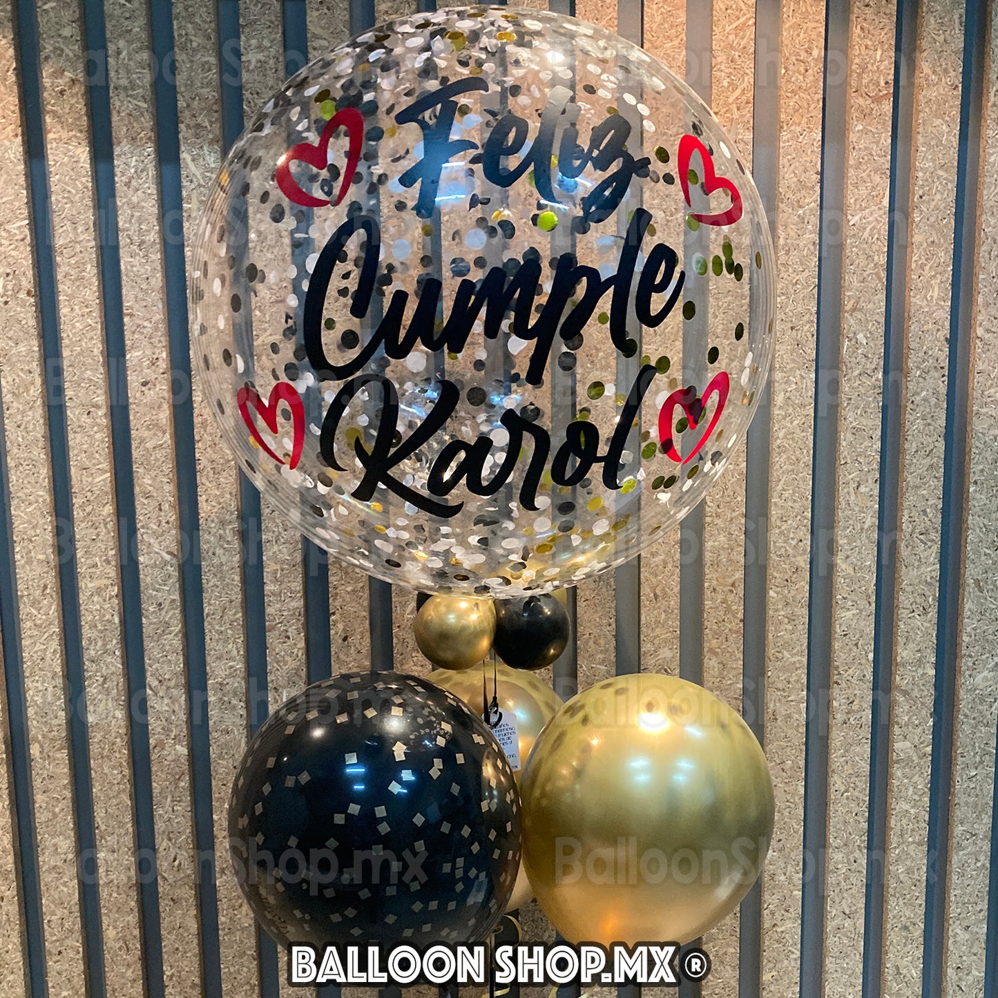 Burbuja con confeti 55 cm