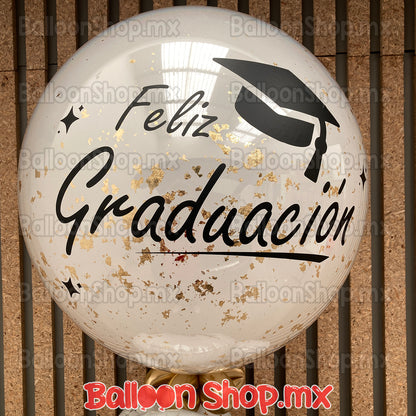 Burbuja con hoja de oro 55cm