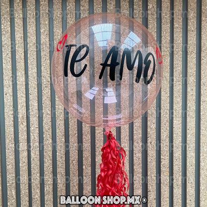 Burbuja cristal rosa 55 cm