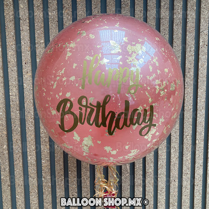 Burbuja con hoja de oro 55cm