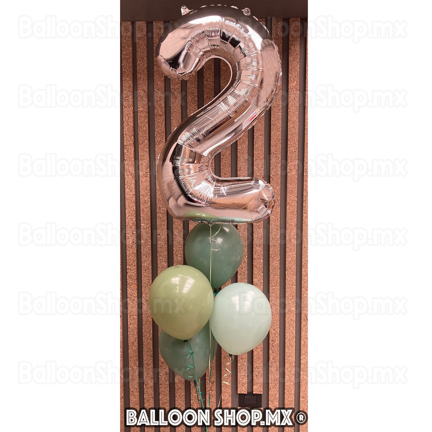 Números grandes en plata