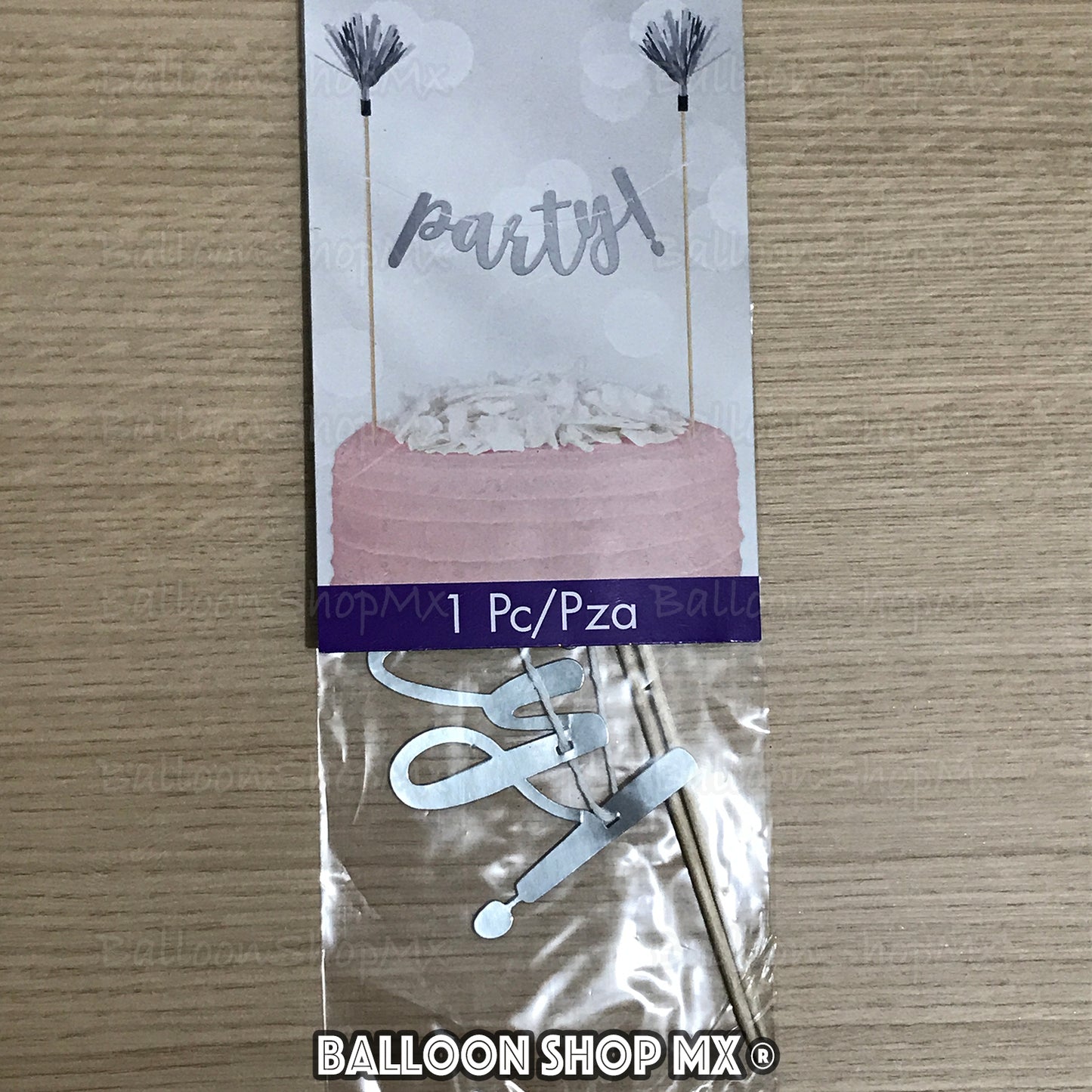 Letrero para pastel "Party"