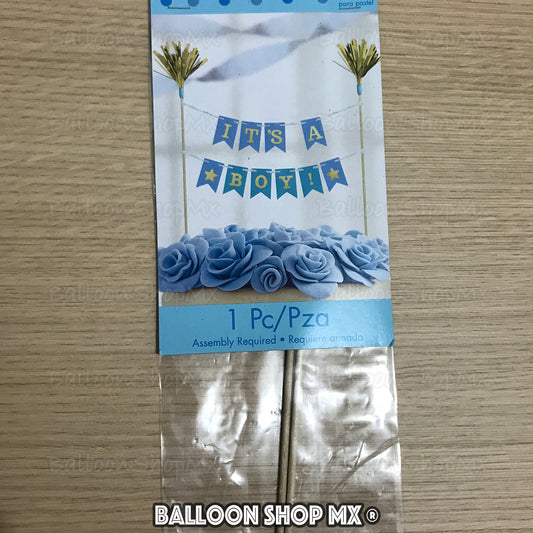Letrero para pastel "It's a boy"