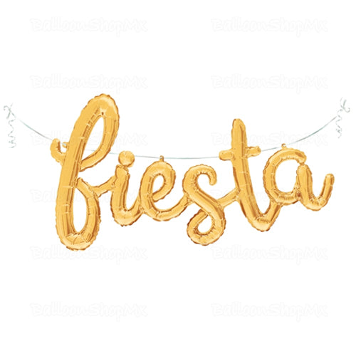 Banner fiesta dorado