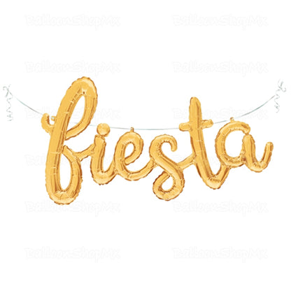 Banner fiesta dorado