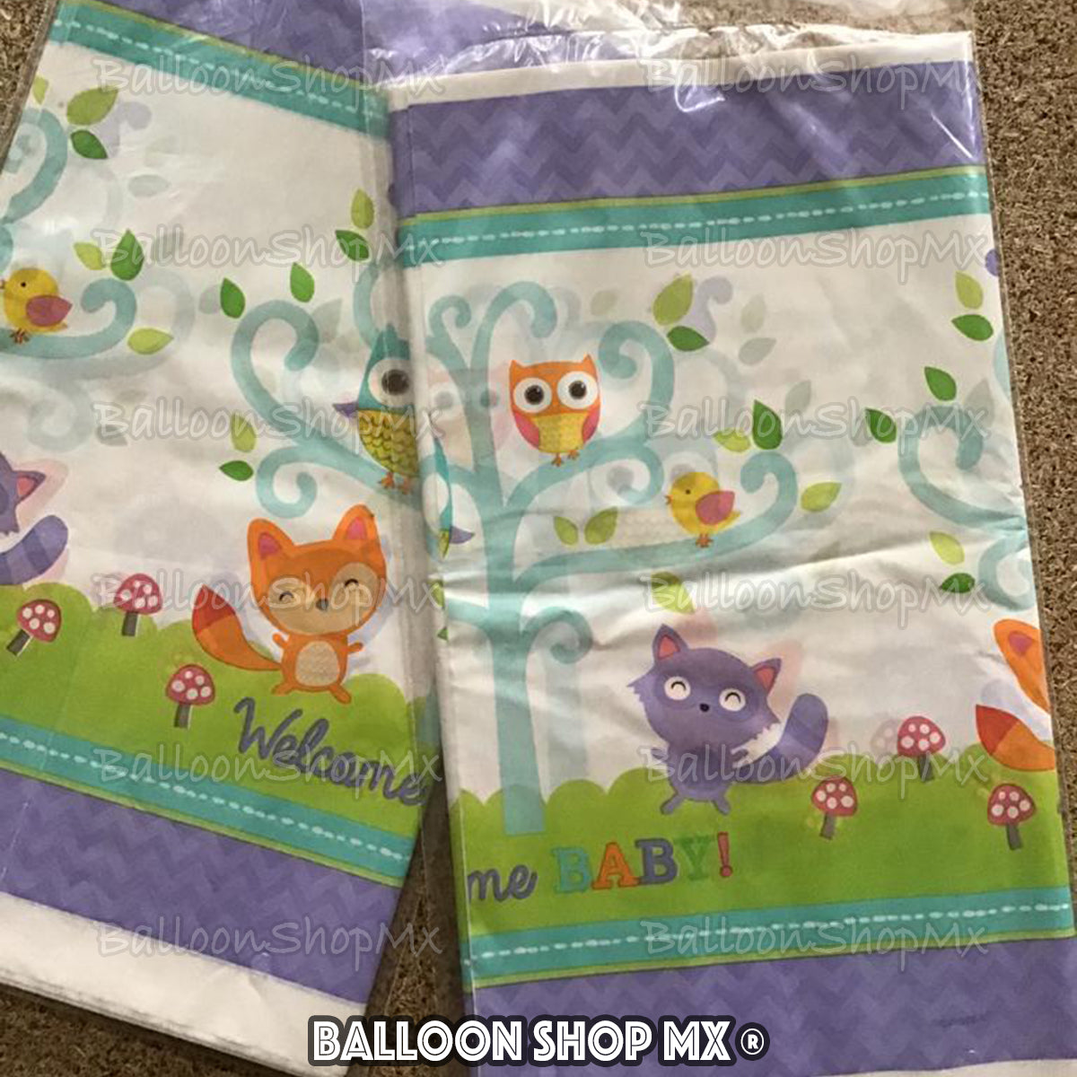 Mantel animalitos del bosque