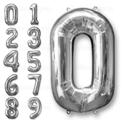 Números chicos en plata