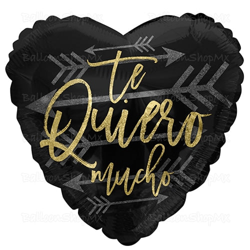 Corazón negro holográfico