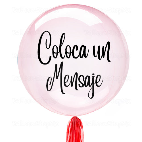 Mini burbuja rosa 25 cm