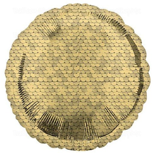 Redondo escamas doradas