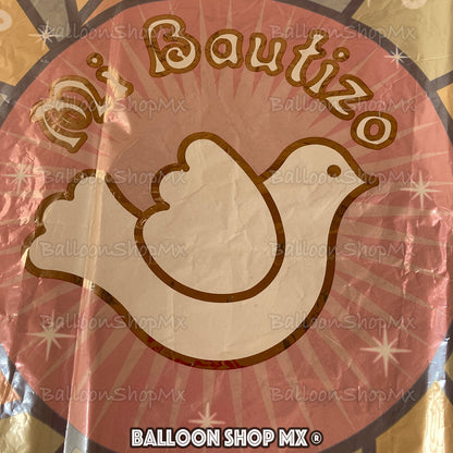 Bautizo vitrales rosa