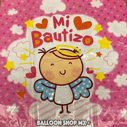 Bautizo angelito rosa