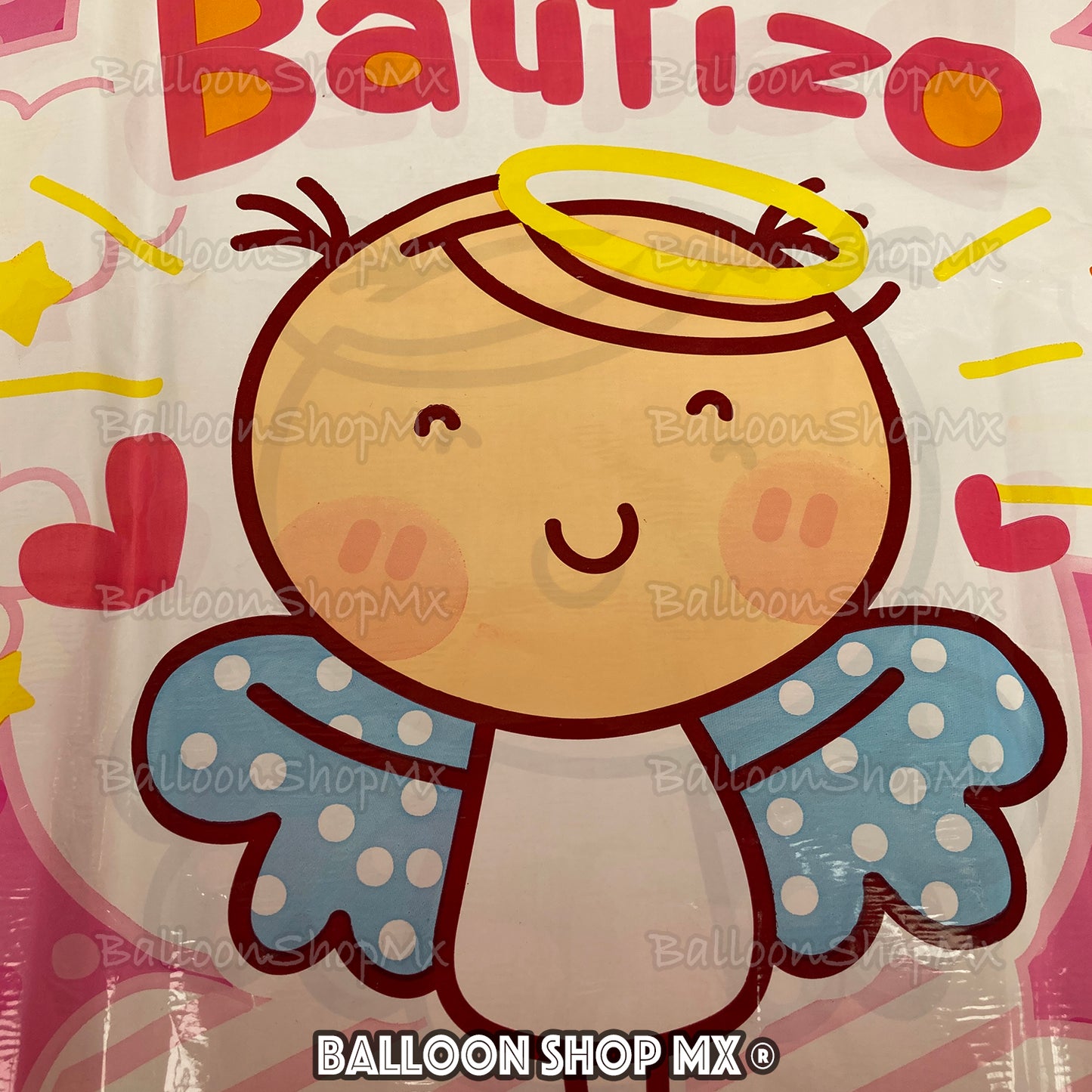 Bautizo angelito rosa