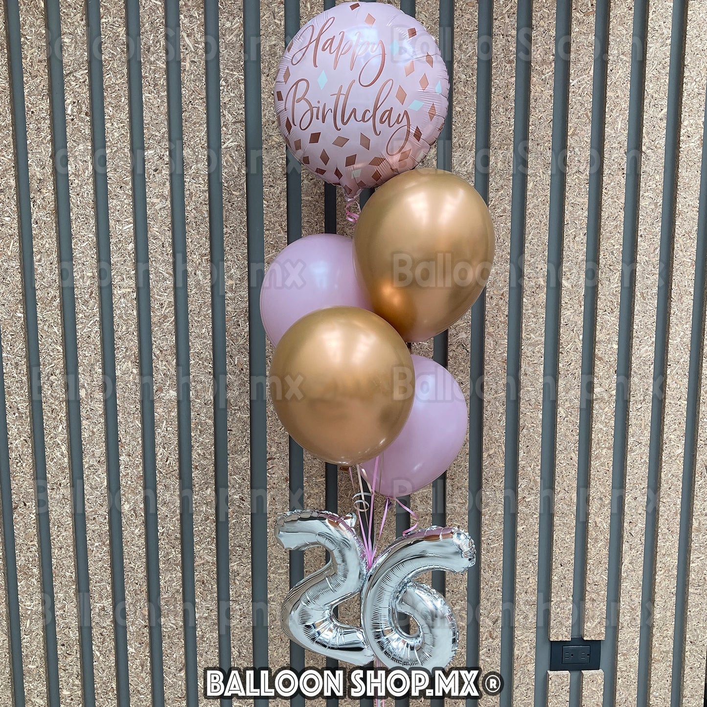 Látex cromado dorado