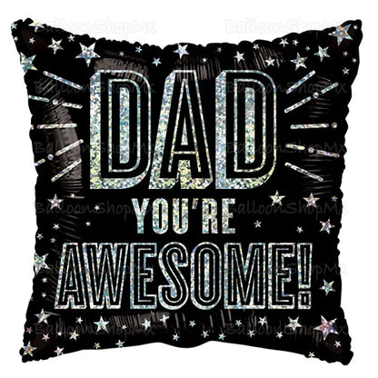 Awesome dad holográfico