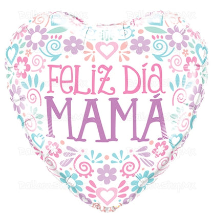 Corazón Feliz Día Mamá