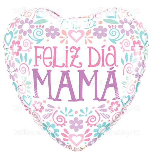 Corazón Feliz Día Mamá