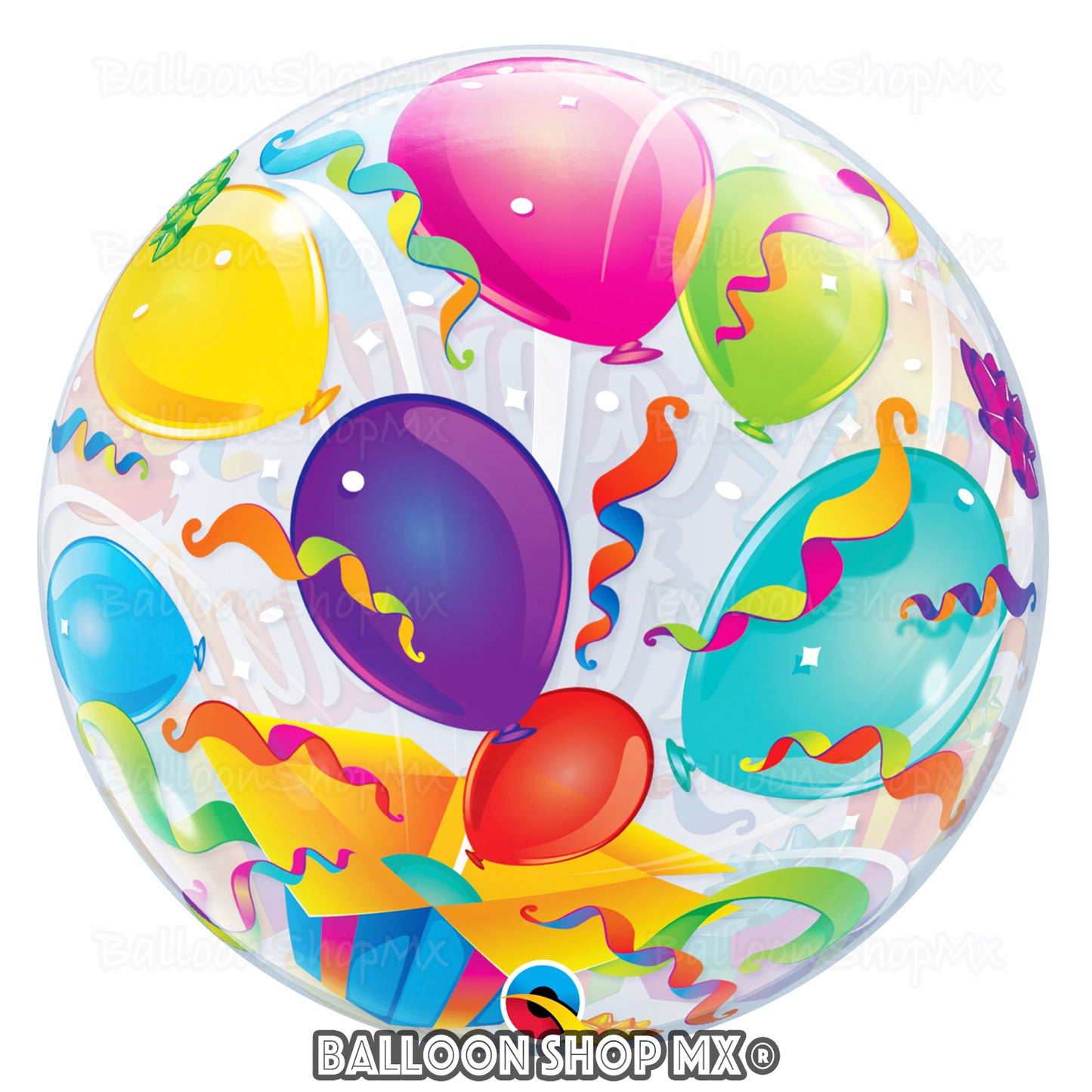 Burbuja regalos y globos