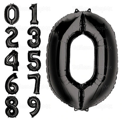 Números grandes en negro